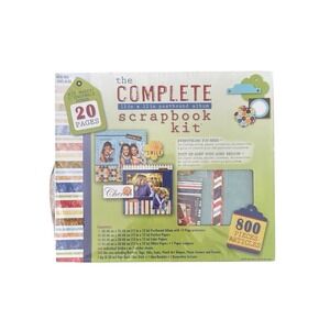 The COMPLETE SCRAPBOOK KIT New 800 PC 12 X 12 Westrim Crafts Sealed Album 20 pg